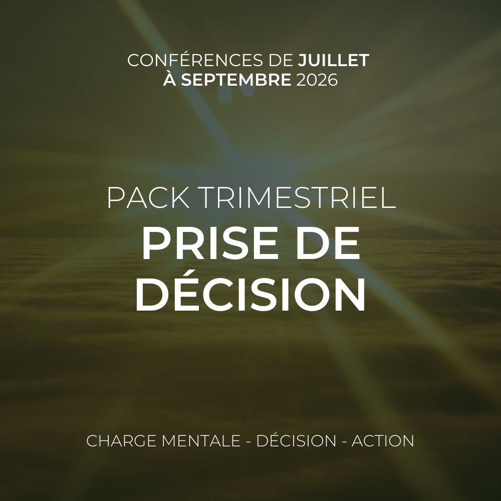 Pack trimestriel - Conférence - Juillet à Septembre 2026