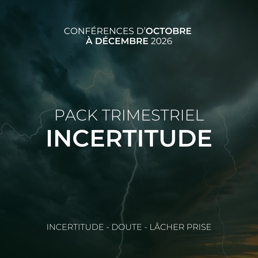 Pack trimestriel - Conférence - Octobre à Décembre 2026